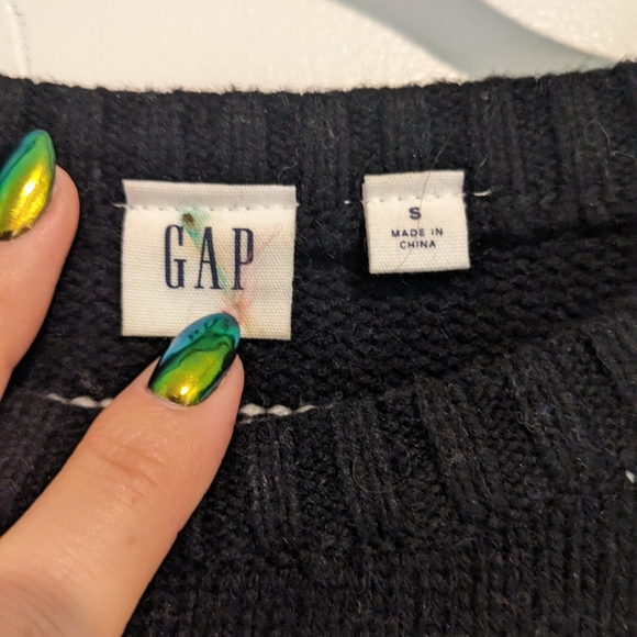 Gap Y2K Crazy Stripe Sweater Sz S - Picture 4 of 6